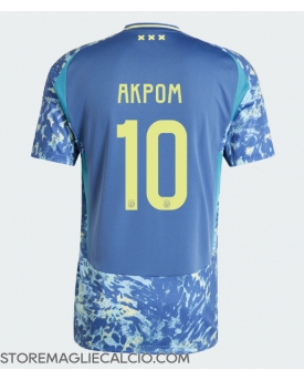 Ajax Chuba Akpom #10 Maglia Gara Trasferta Repliche 2024-25 Maniche Corte Ajax Chuba Akpom #10 Maglia Gara Trasferta Repliche 2024-25 Maniche Corte